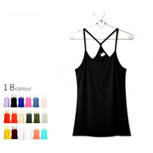 OEM High Quality Camisole Plain Cotton Women Tank Top